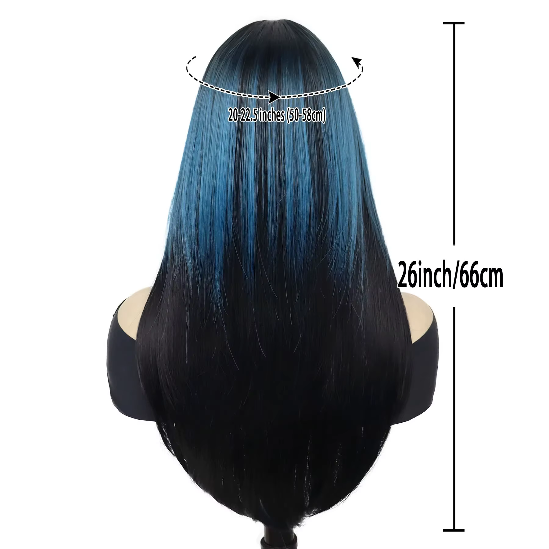 Perruque Synthétique Longue et Soyeuse pour Femme