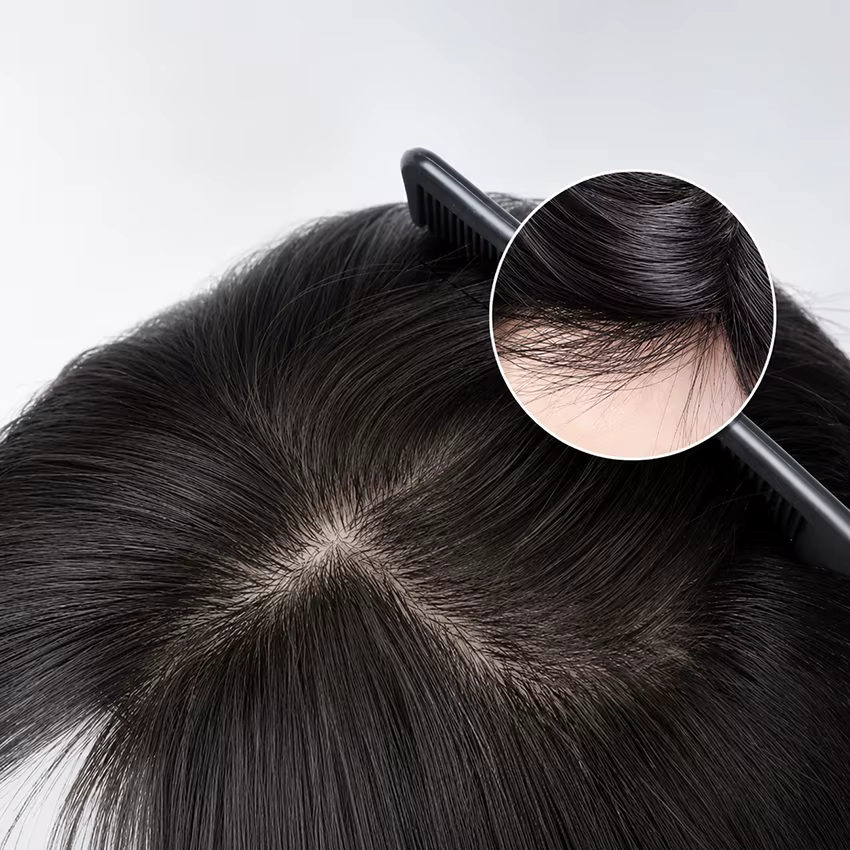 Perruque Bobo à franges en cheveux humains 100% sans colle