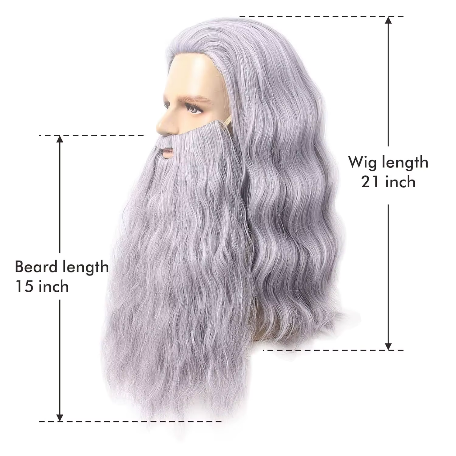 Perruque REEWES avec barbe