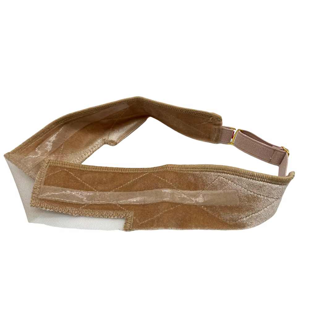 Nouveau bandeau antidérapant Double face en velours de Silicone avec boucle en métal pour tenir les perruques