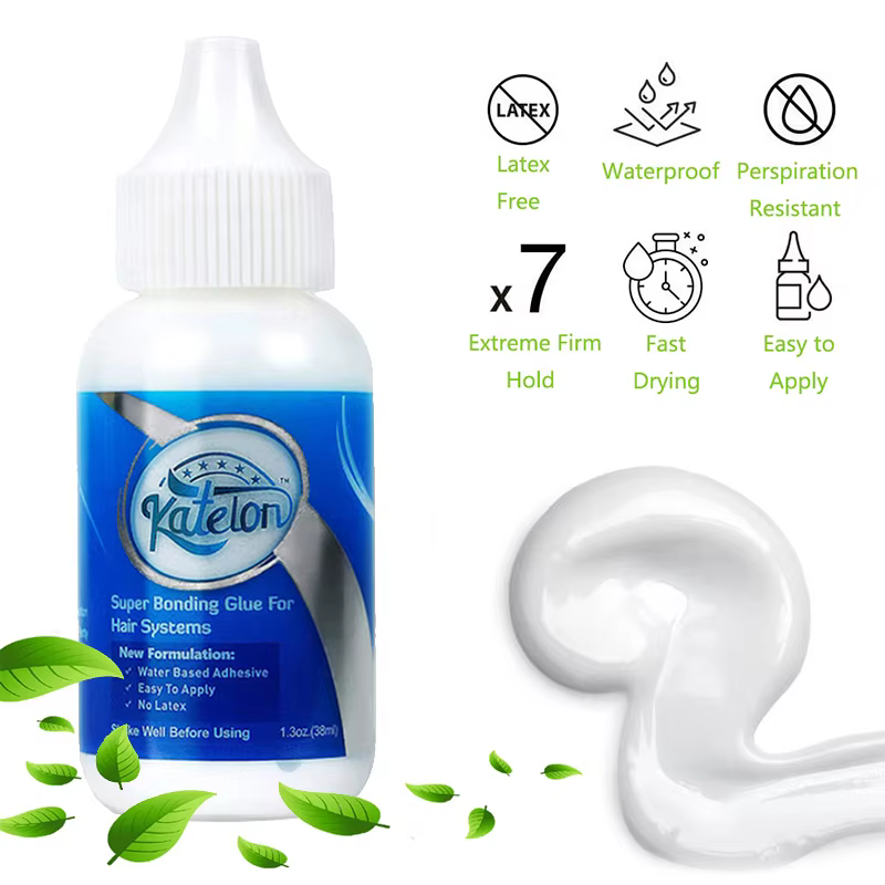 Colle pour perruque adhésifs imperméables Katelon