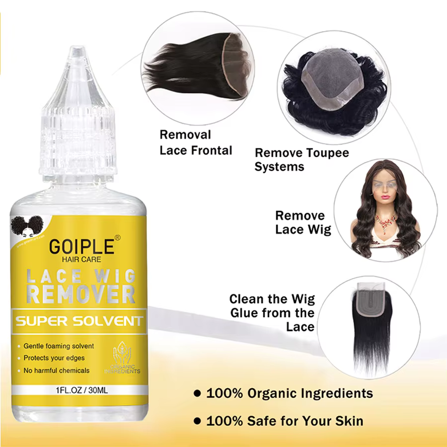 Perruque frontale étanche colle forte tenue dentelle