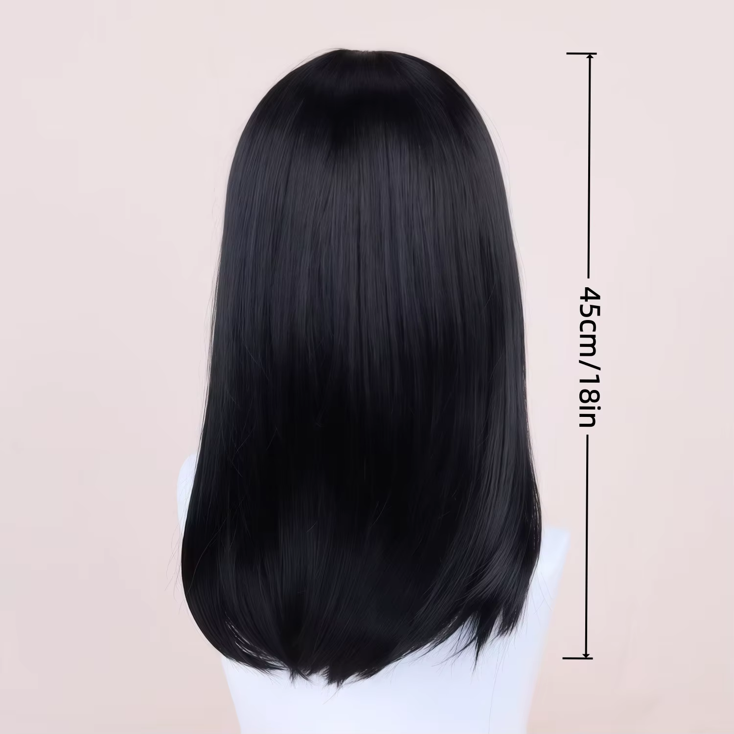 Perruque Cos, cheveux mi-longs