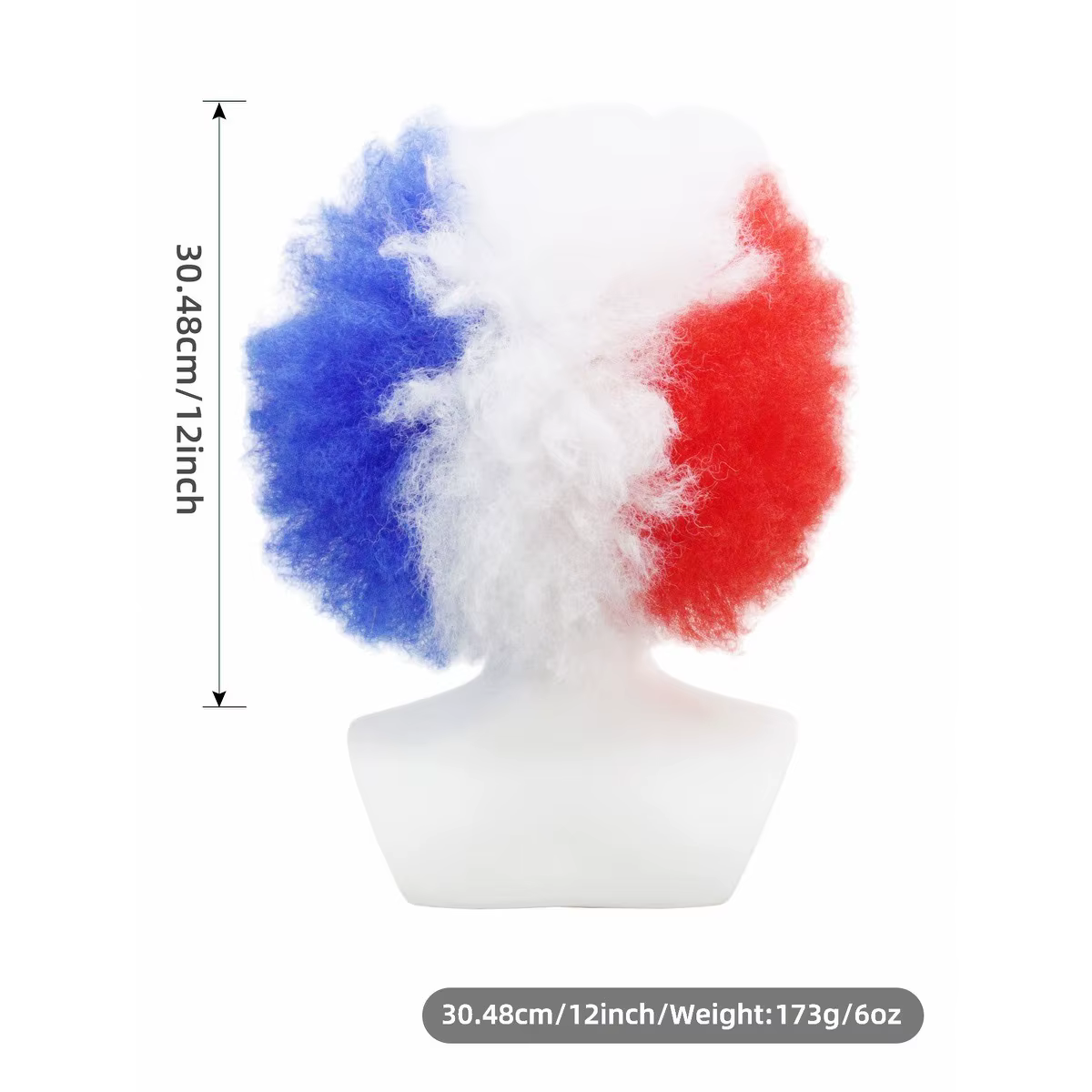 Perruque afro bouclée rouge