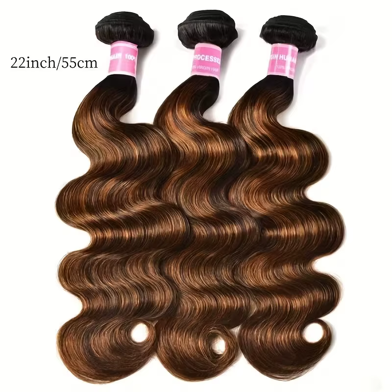 Mèches brésiliennes Body Wave brunes Balayage