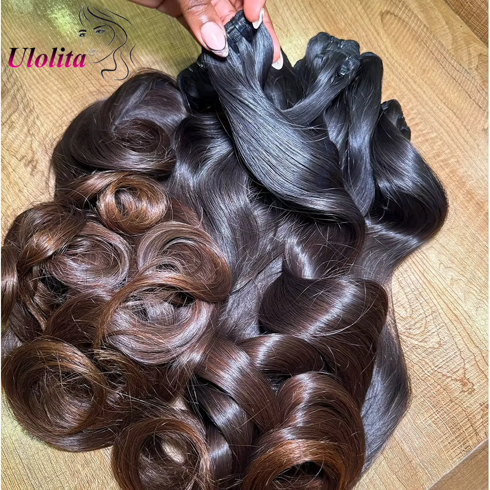 Extensions de cheveux humains ondulés