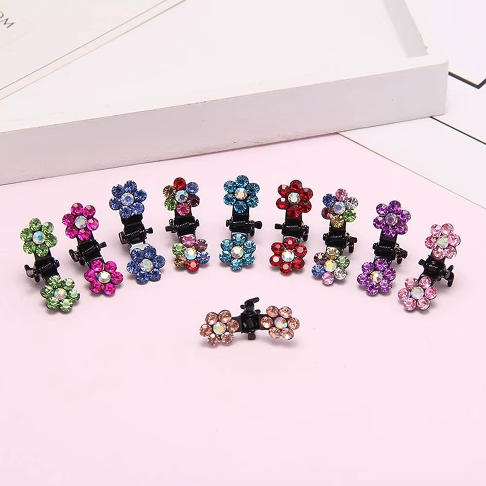 Mini pince à cheveux en cristal pour filles