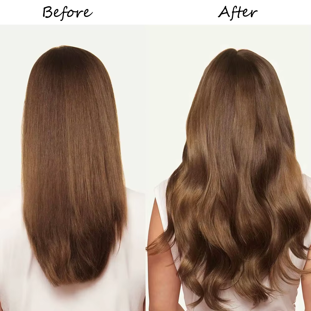 Extensions de cheveux à clipser # 6 brun châtain Double trame épaisse 120G 8 pièces pince brésilienne droite soyeuse