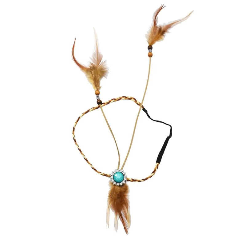 Bandeau en plumes style Boho