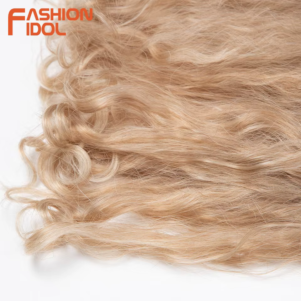 FASHION IDOL Extensions de cheveux synthétiques bouclés résistantes à la chaleur