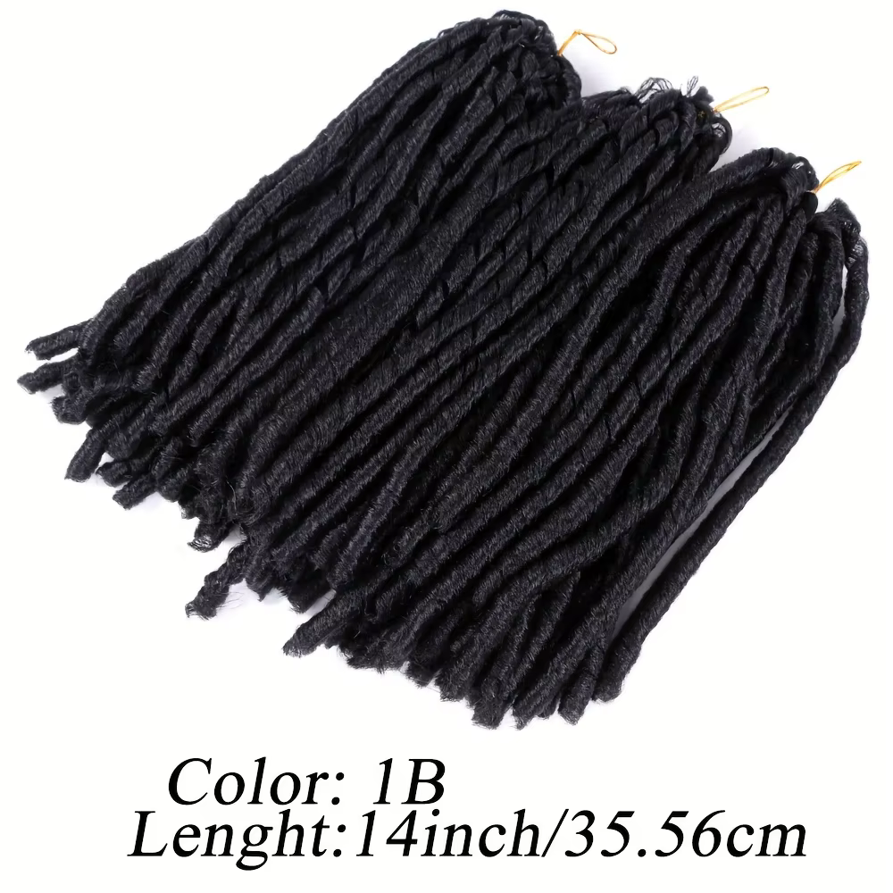 Extensions de cheveux synthétiques bouclés de 14 pouces