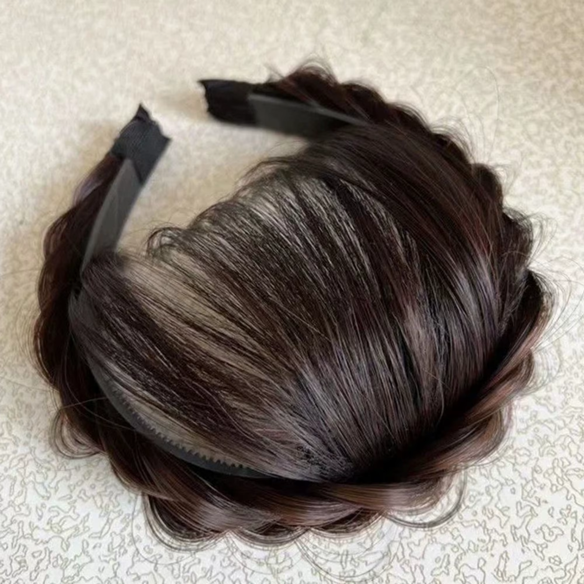 Extensions de franges synthétiques à bandeau