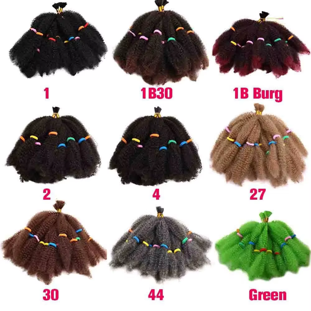 Afro crépus cheveux 12 pouces pré étiré