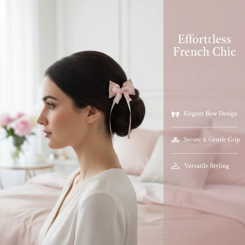 Pince à cheveux élégante pour franges