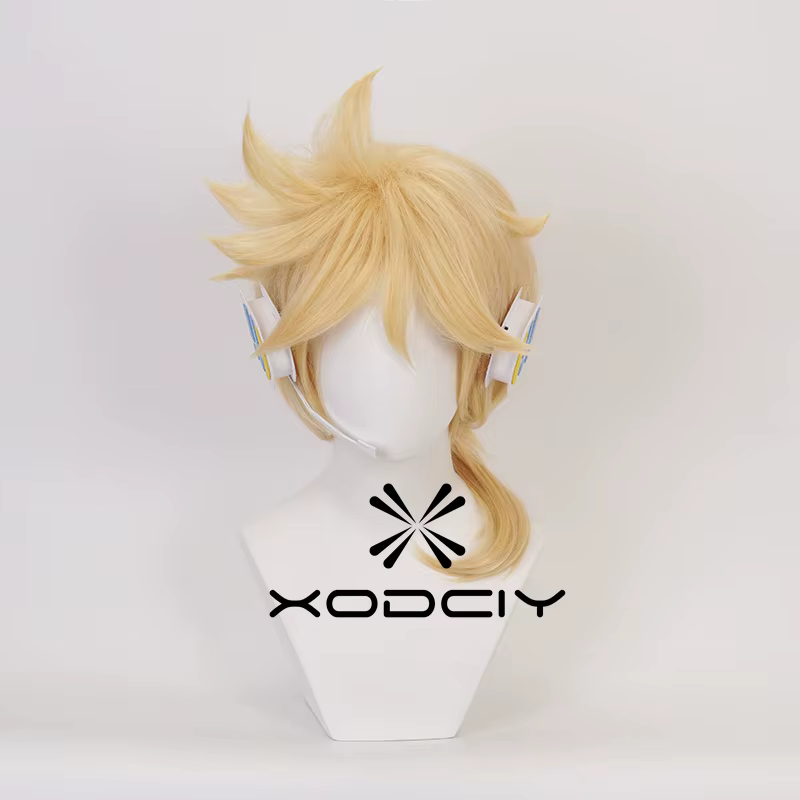Perruque de Cosplay Rin Len de haute qualité
