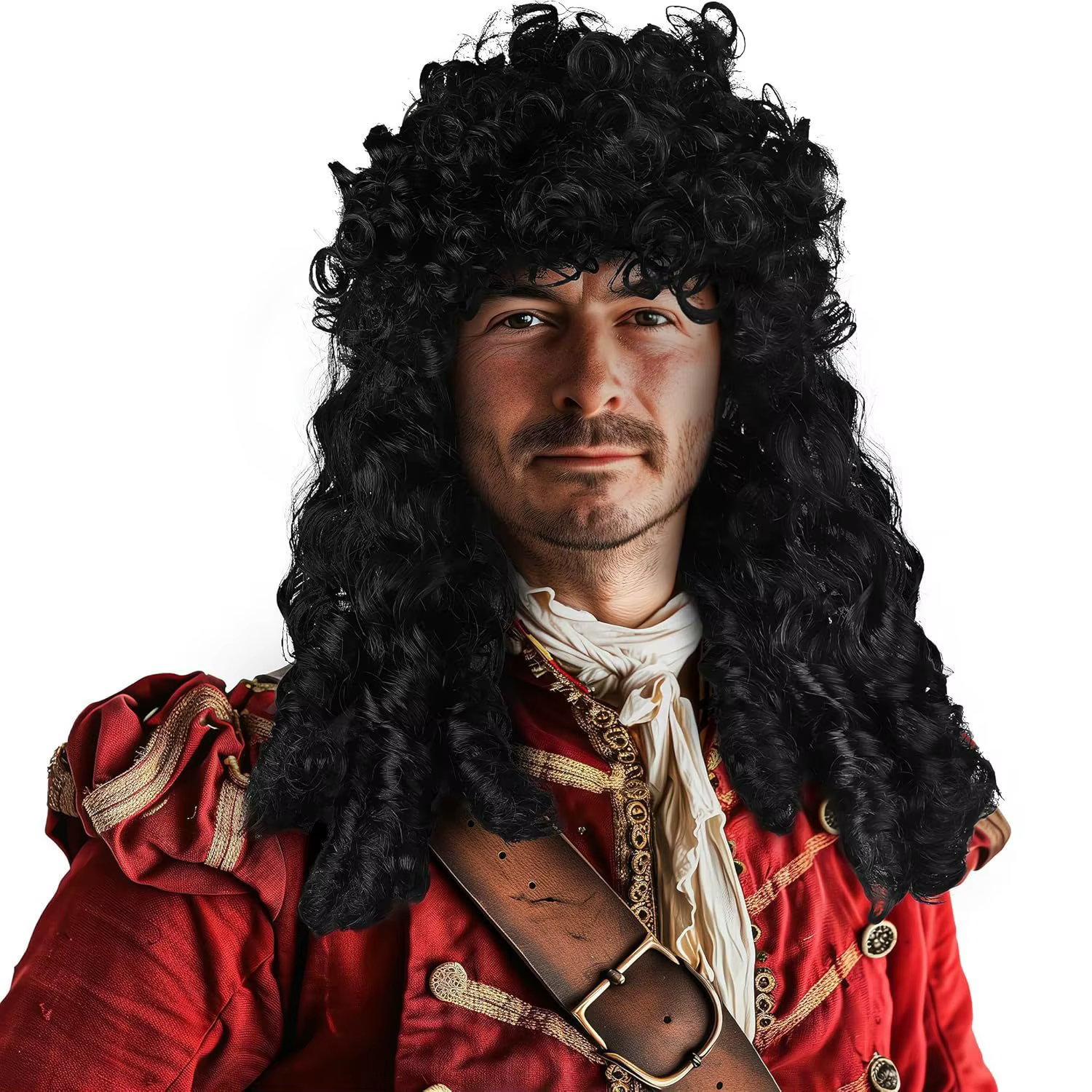 Perruque de capitaine Pirate pour hommes