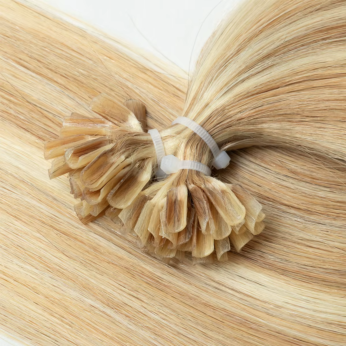Extensions capillaires pré-collées sans couture U Tip Hot Fusion pour femmes