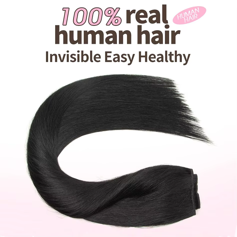 Ligne de poisson 100 Extension de cheveux humains pièce