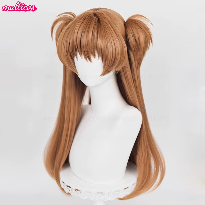 Perruque de Cosplay Anime EVA Asuka Langley Soryu de haute qualité