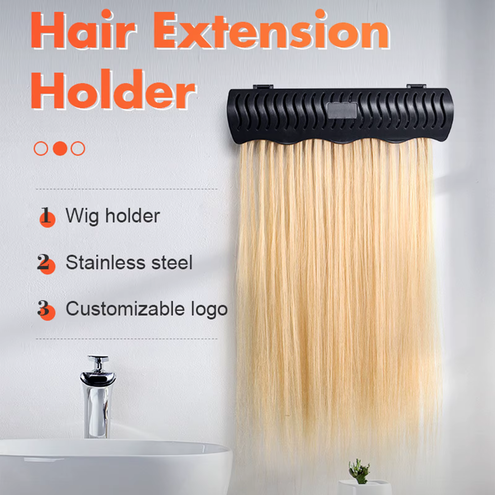 Support d'extension de cheveux Portable