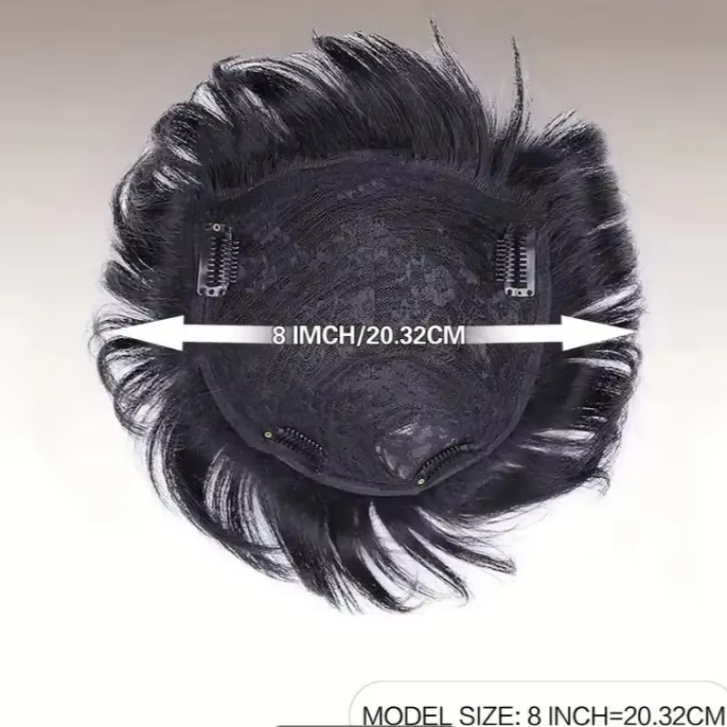 Pince à cheveux synthétique à fausse frange
