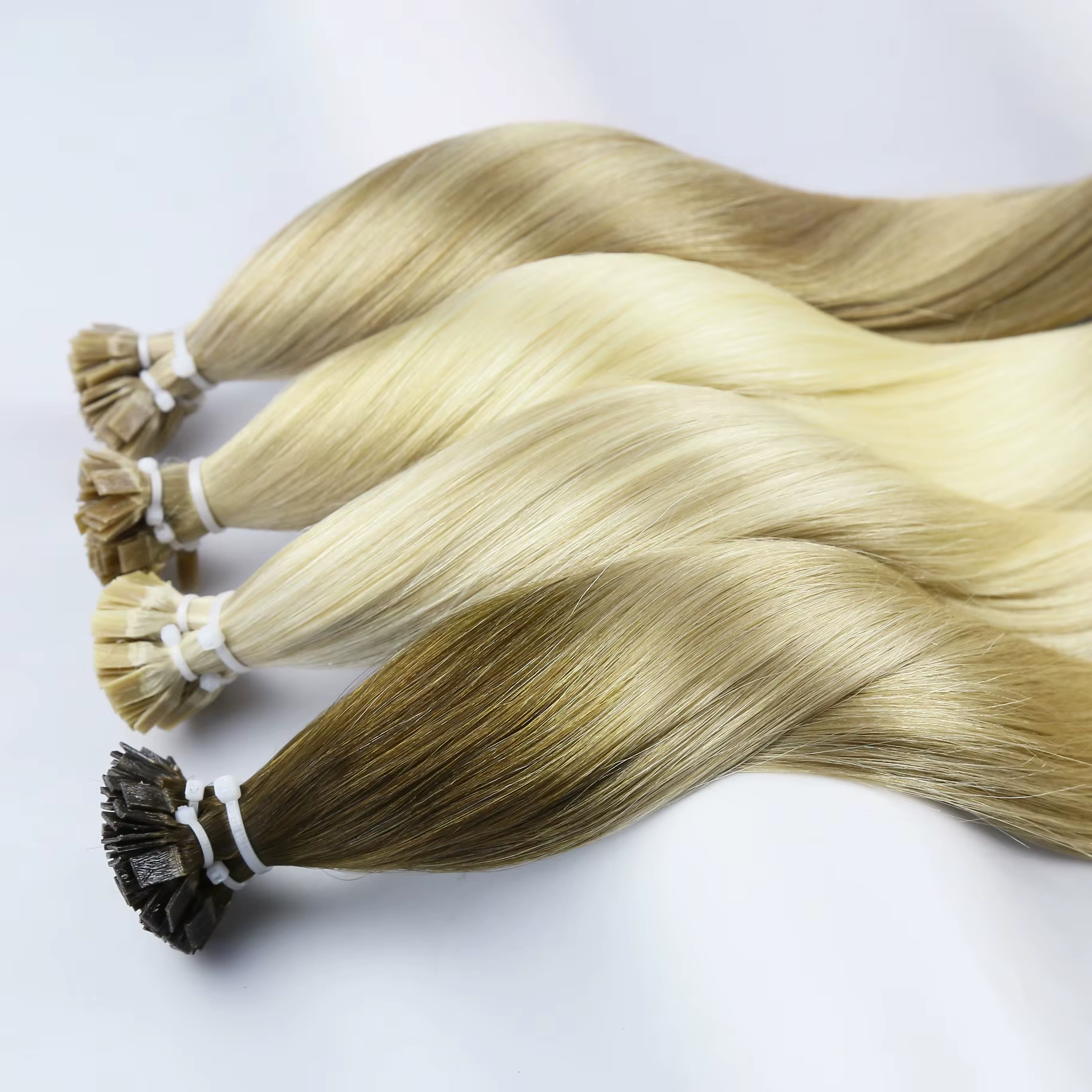 Extensions de cheveux à pointe plate