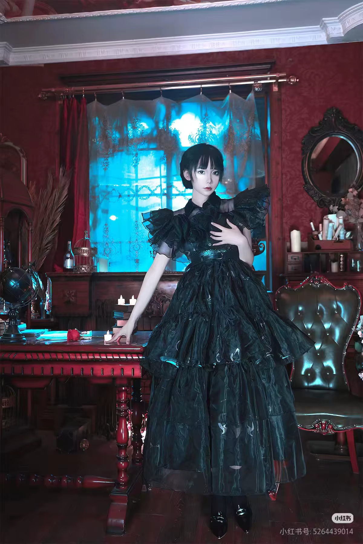 Costume de Cosplay Addams pour Halloween