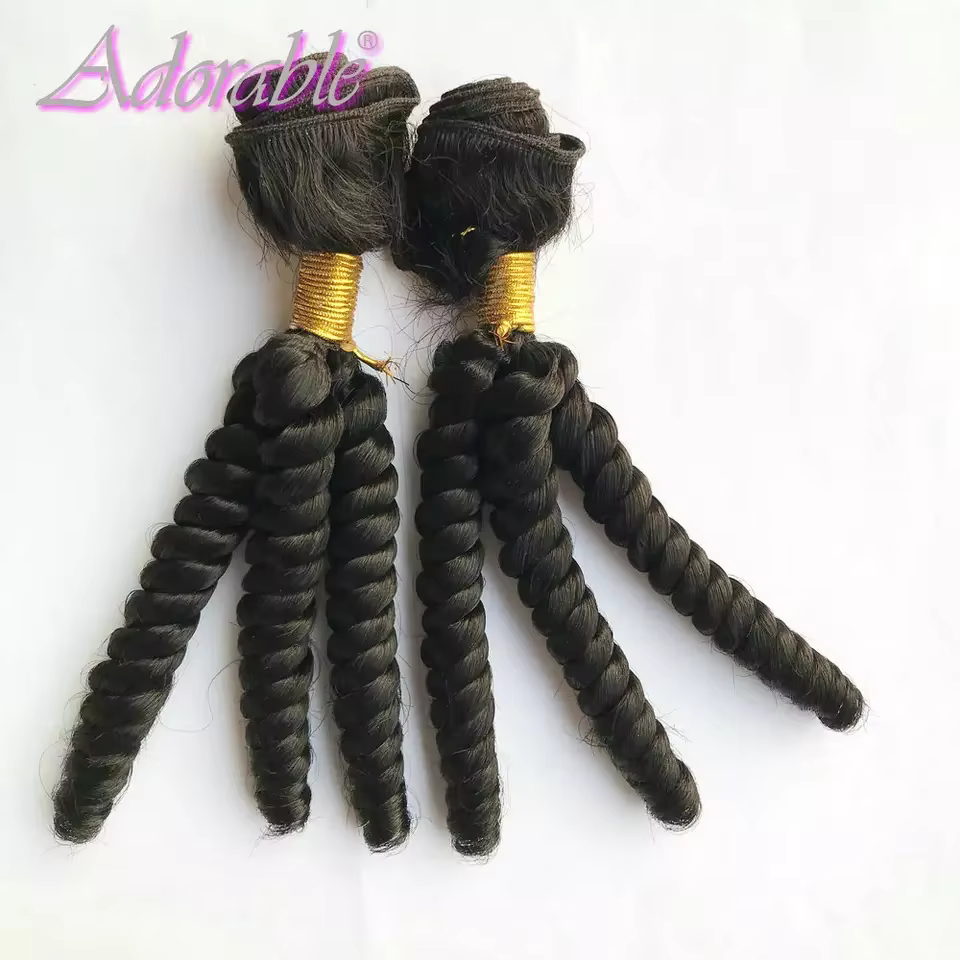 Adorable Bundles Hair - Lot de 6 mèches synthétiques GO / Extensions de cheveux de 10 à 14 pouces