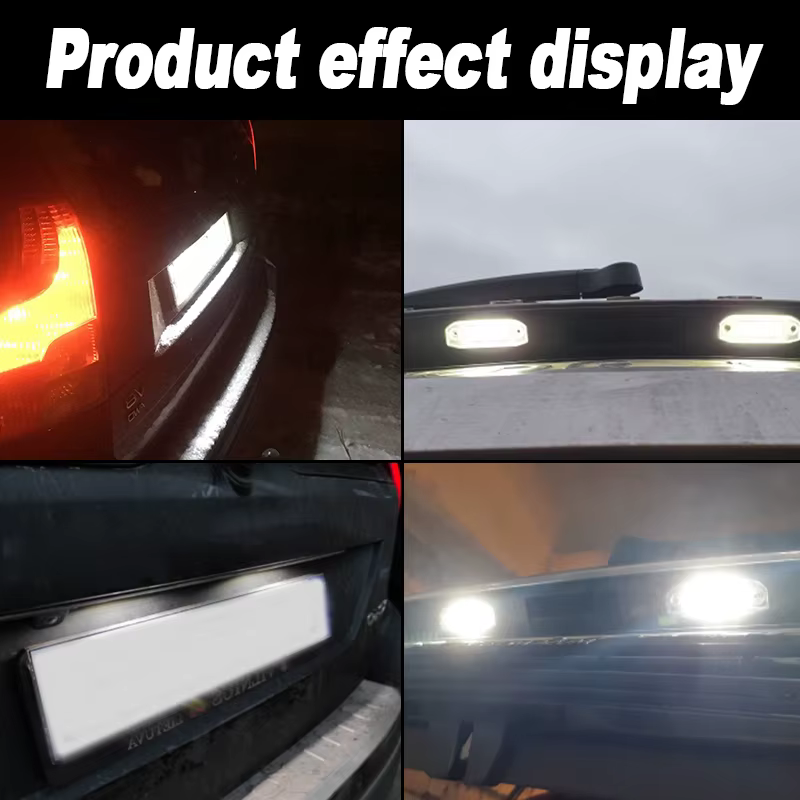 Lumière de plaque de planificateur LED, OEM #30753839/31253006, Volvo C30, C70, S80, V70, XC70, S40, V50, S60, V60, XC60, XC90, Canbus, pas courageux, 2 pièces