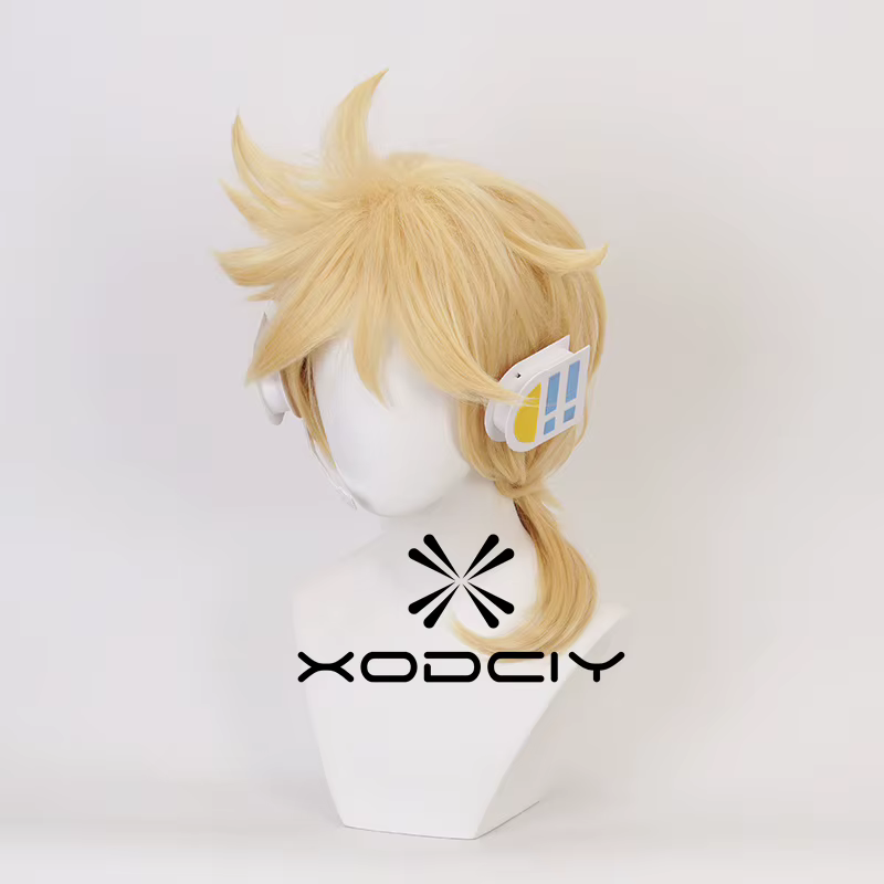 Perruque de Cosplay Rin Len de haute qualité