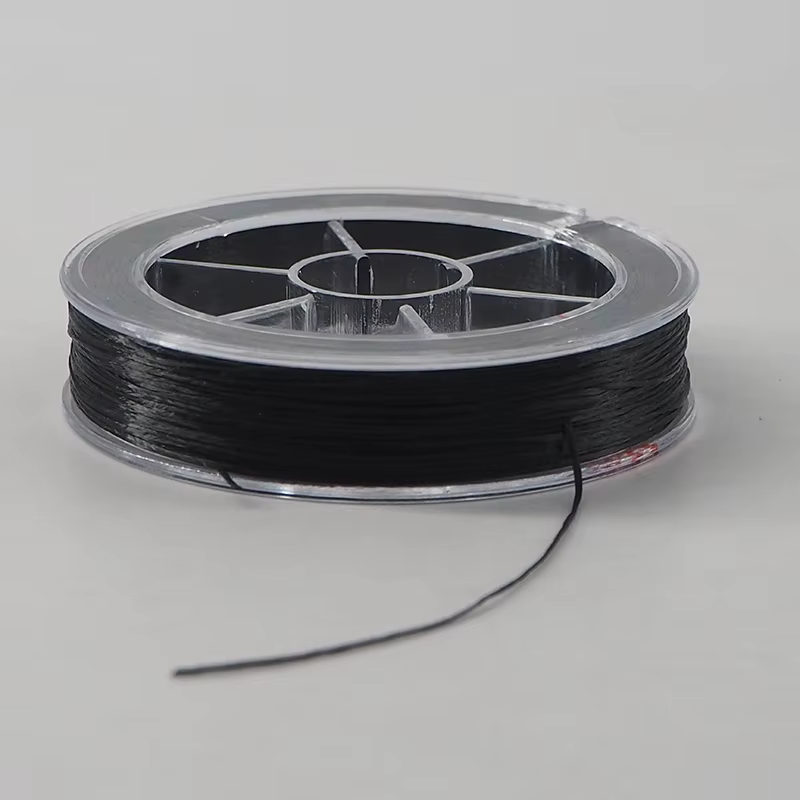 Fil entièrement élastique pour la fabrication d'extensions de cheveux invisibles à plumes 60 m/rouleau