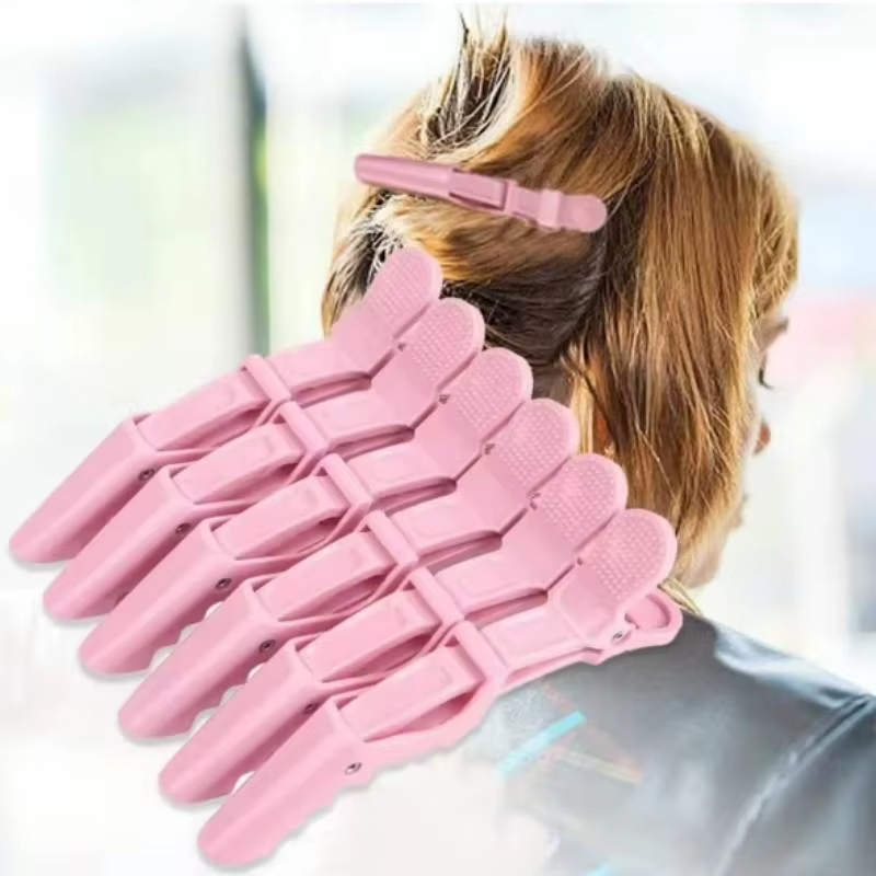 6 pinces à cheveux en alligator