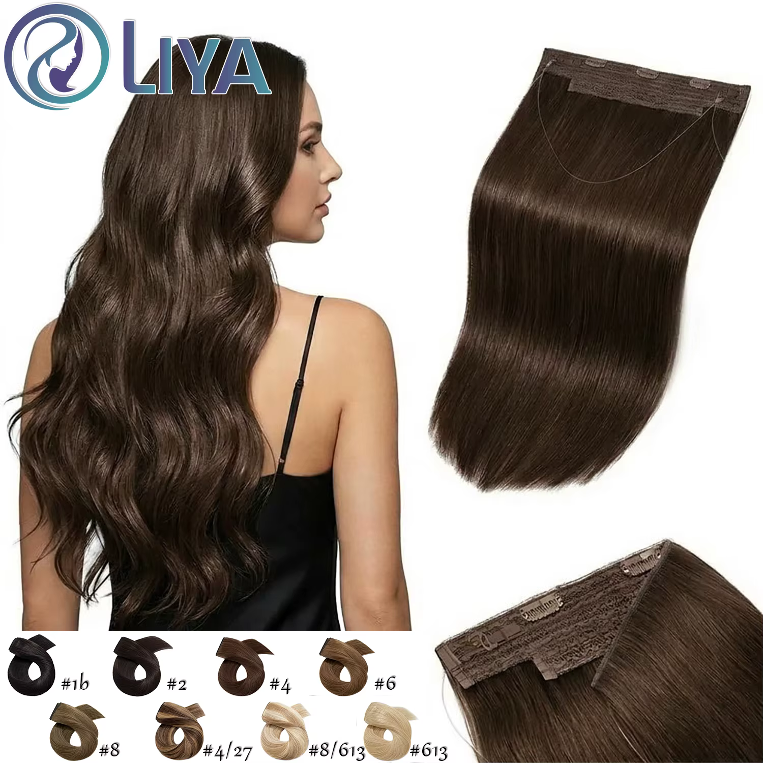 # Extensions de cheveux à 2 fils