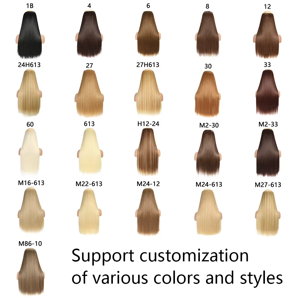 Extensions de cheveux synthétiques de 24 pouces