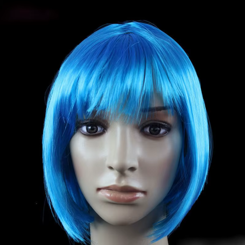 Bob perruque jolies femmes courtes Bob perruques mode naturelle Halloween Cosplay Anime