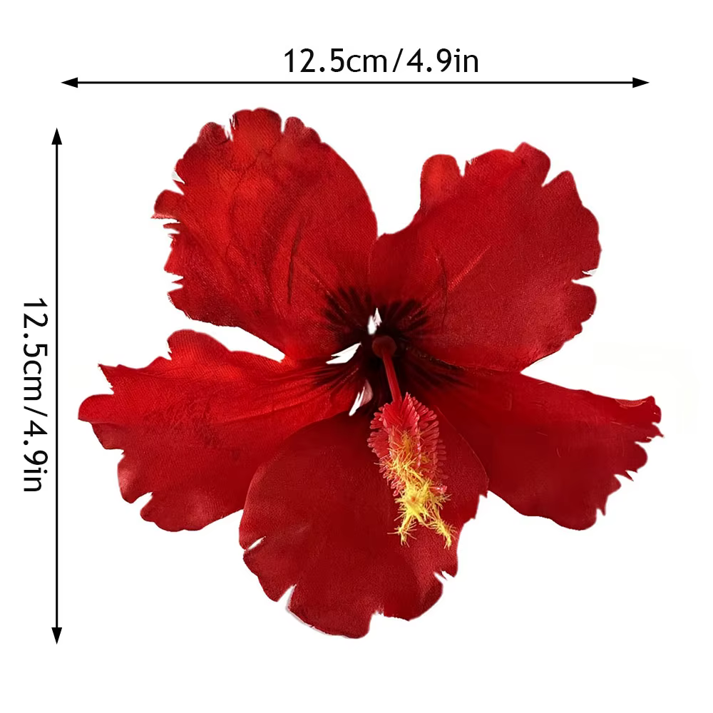 Pince à cheveux fleur d'hibiscus