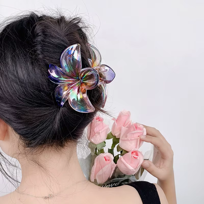 Pince à cheveux en acrylique pour femmes