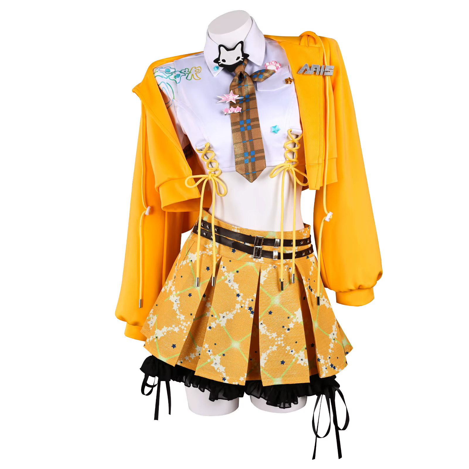 Jeu Nikke Anis Star's T.T. Perruque de Costume de Cosplay Star