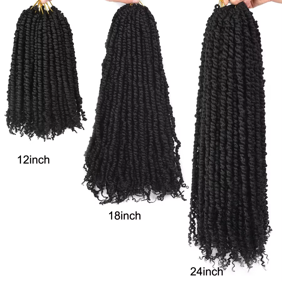 Cheveux synthétiques pré-torsadés Passion Twist pour crochet