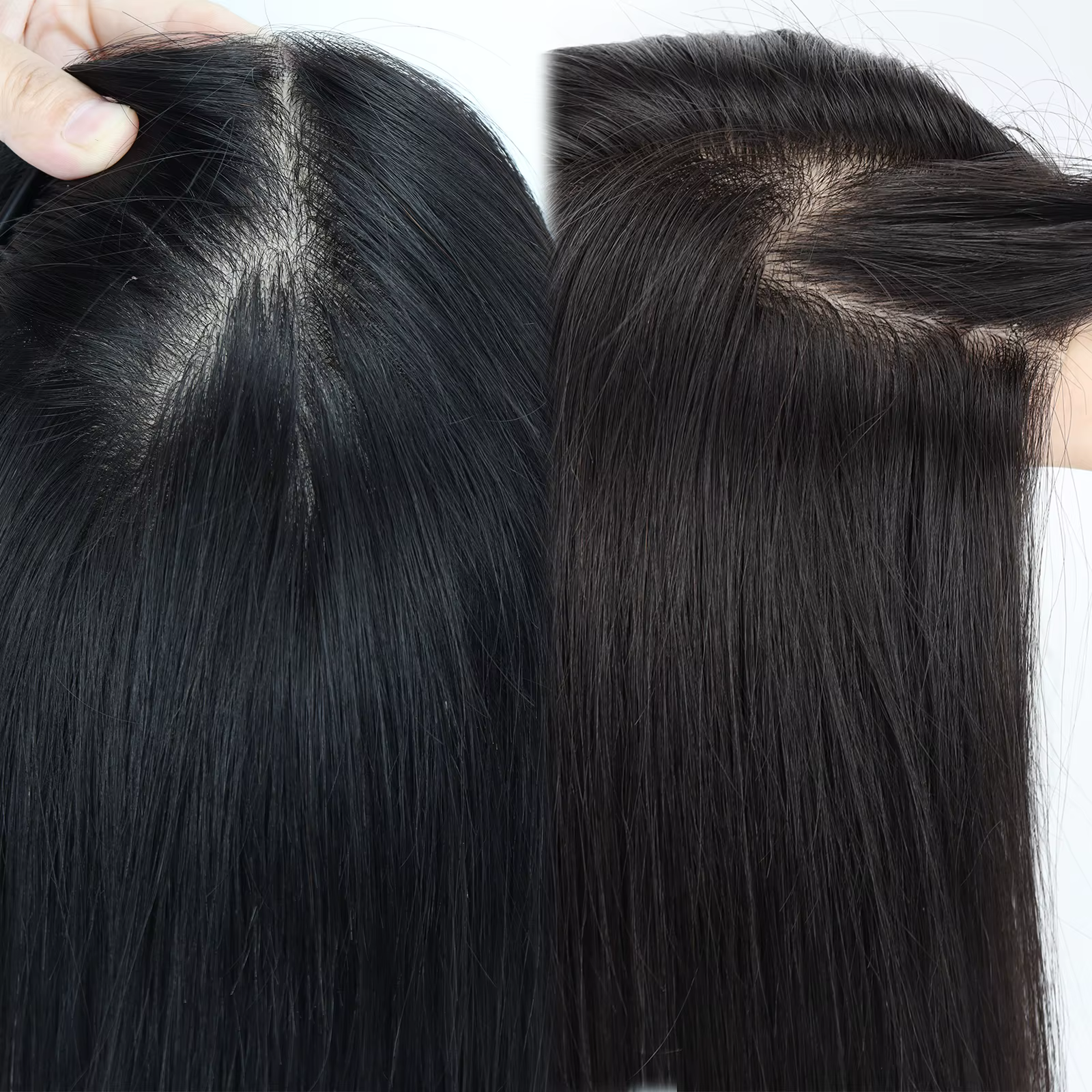 Perruque en cheveux humains vierges européens