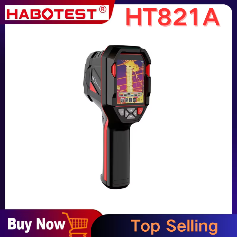 Caméra thermique rechargeable HABOTEST HT821A -20 ℃ ~550 ℃   Caméra thermique portative étanche à la poussière et aux chutes
