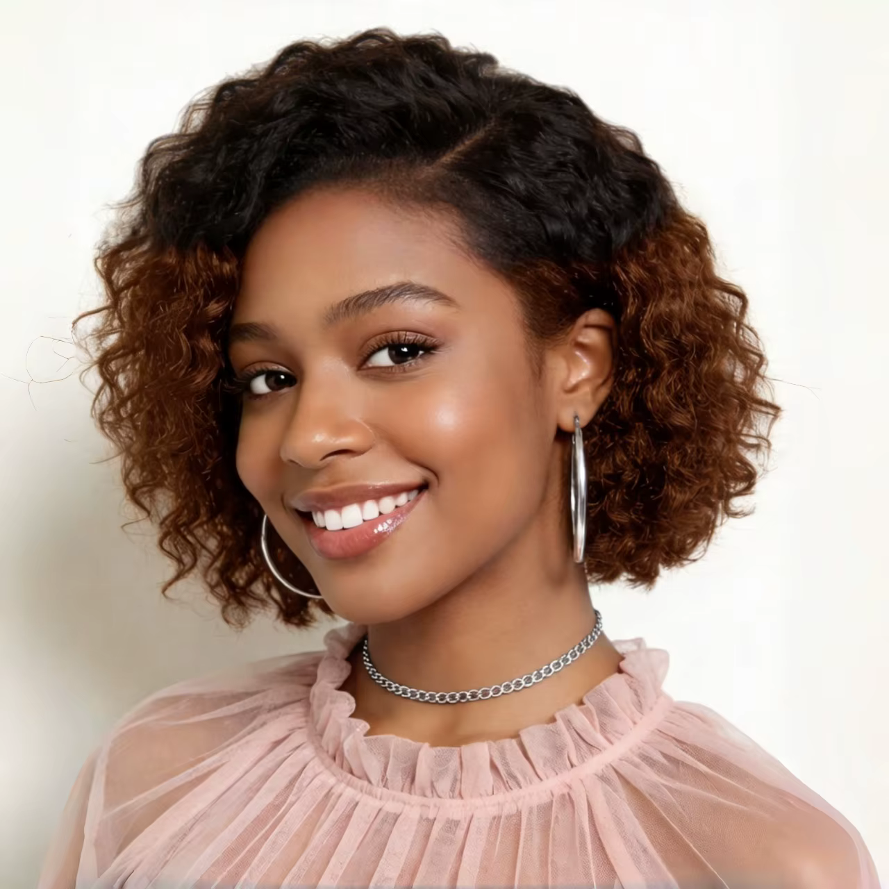 Perruque Lace Frontal 13x4 de 8 pouces