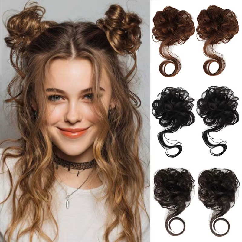 Chignon désordonné tressé