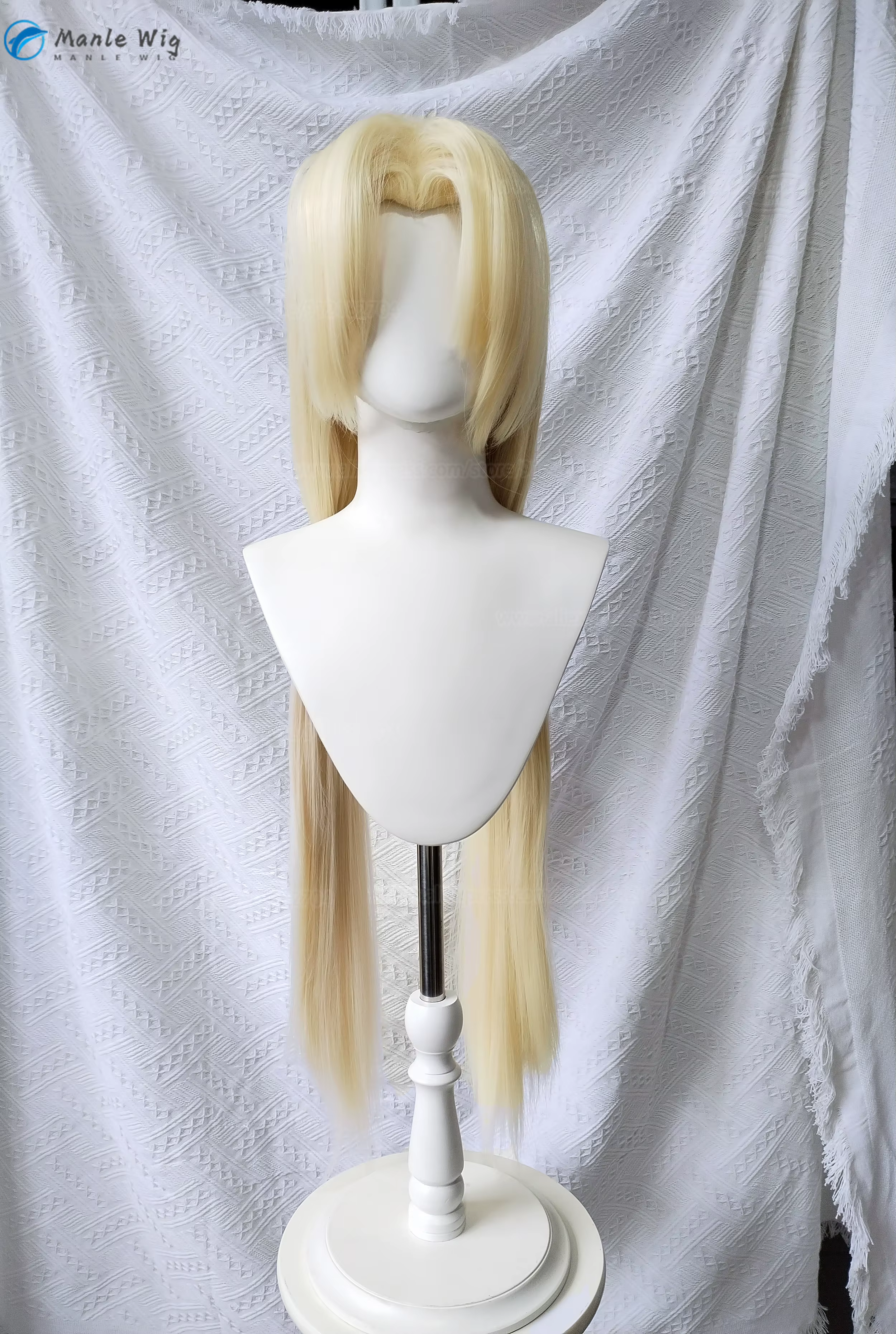Anime Tsunade Cosplay perruque 100 cm longue droite Blonde style