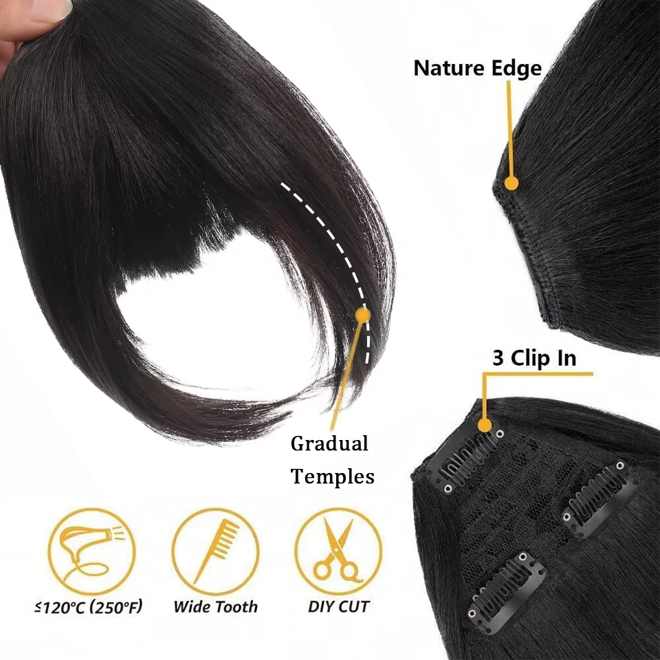 Extensions de franges à clipser
