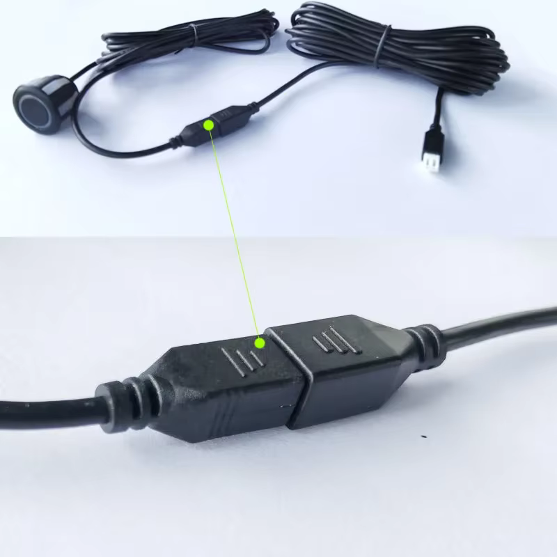 Câble d'extension pour capteurs de stationnement, 4 pièces, cordon Parktronic à 2 broches pour capteur de stationnement de recul de voiture, Radar de secours, Extension étanche