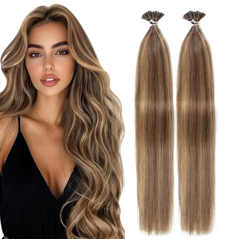 Je pointe les extensions de cheveux Vrais