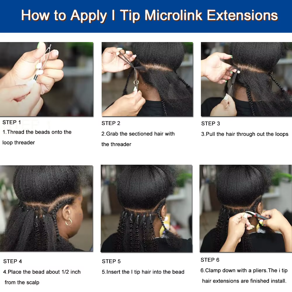 Extensions de cheveux humains I-Tip Body Wave 50G/100G/150G