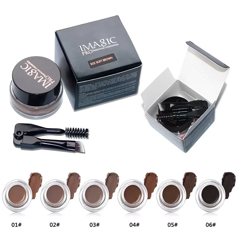 Gel Sourcils Professionnel 6 Couleurs