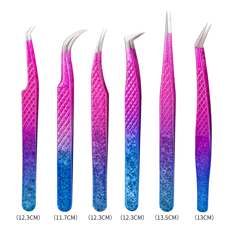 Pince à épiler professionnelle pour extensions de cils